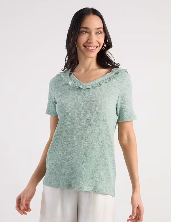 Liverpool: MORANGO Playera manga corta cuello v para mujer