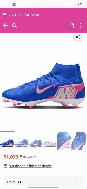 Liverpool: Tenis nike mercurial vapor 16 academy