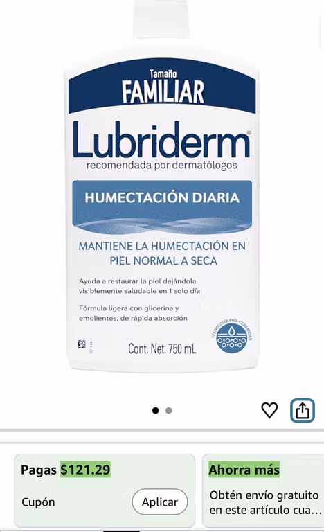 Lubriderm piel normal a seca 750 ml