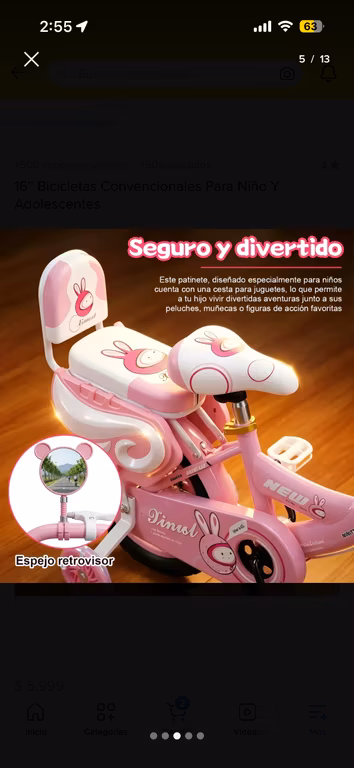 Mercado Libre: 16'' Bicicletas Convencionales Para Niño Y Adolescentes