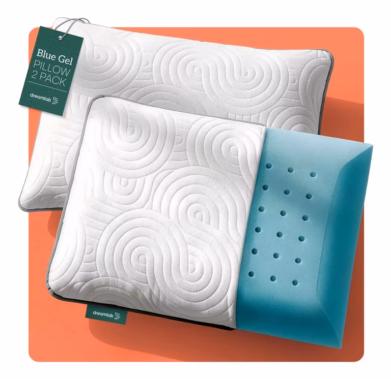 Mercado Libre: Almohadas Blue Gel Pillow Dreamlab, 2 PACK