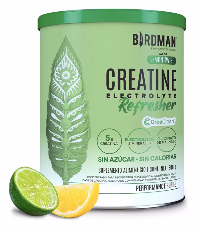Mercado Libre: Birdman Creatine Refresher | Creatina Monohidratada con Electrolitos, Magnesio y Vitaminas | Lemon Twist | 30 Porciones