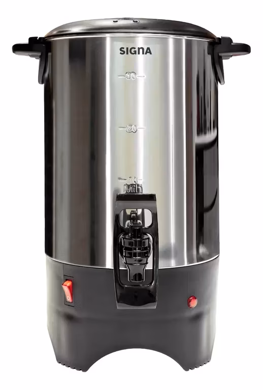 Mercado Libre: Cafetera Percolador 6L 40 Tazas Acero Inoxidable 110v Signa Color Plateado