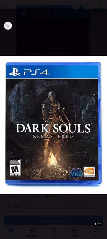 Mercado Libre: Dark souls 1 ps4
