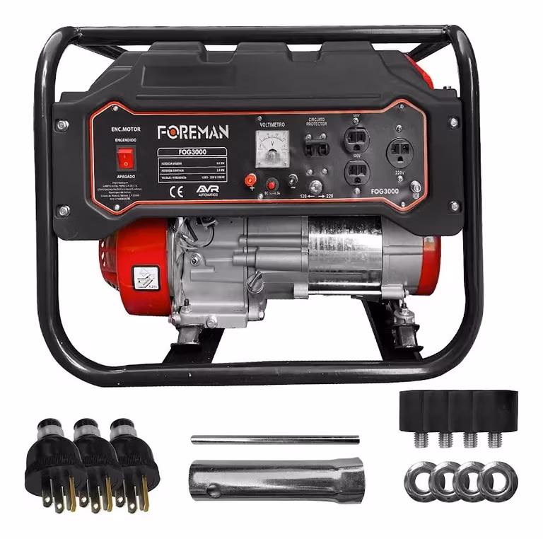 Mercado Libre: Energía adicional para los apagones este tiempo de LLuvias, Generador Portátil A Gasolina 3000w Bifásico Foreman Fog3000