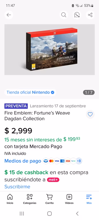 Mercado Libre: Fire Emblem: Fortune’s Weave Dagdan Collection switch 2