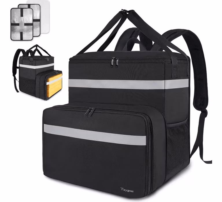 Mercado Libre: Mochila De Repartidor Taygeer 6041, Mochila Delivery De Comida Y Pizza, Expandible Con Tiras Reflectantes Para Reparto