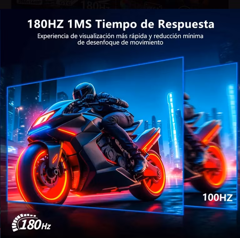 Mercado Libre: Monitor Gamer Curvo FYHXele 32" QHD 2K Resolución 2560x1440 180Hz 1ms FreeSync