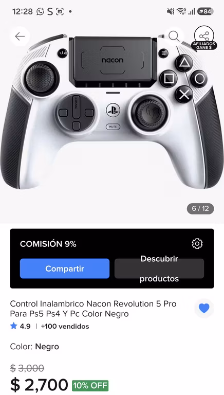 Mercado Libre: Nanco Revolutions Pro control para PC, PS4 y PS5