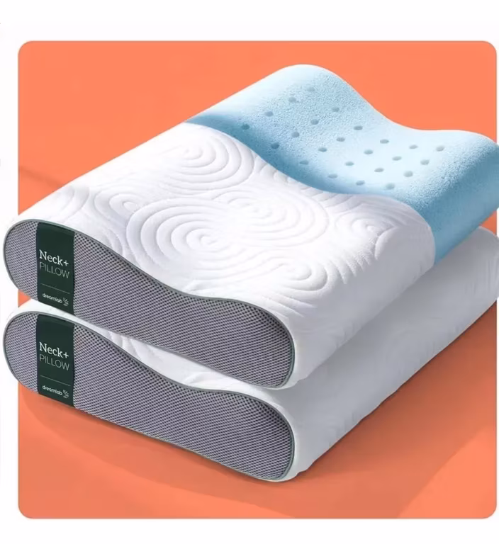 Mercado Libre: 2 Pack Almohada Ortopédica Cervical Memory Foam Gel Dreamlab Neck+ Estándar | Almohada De Cuello, Tela Bambú, Hipoalergégenic