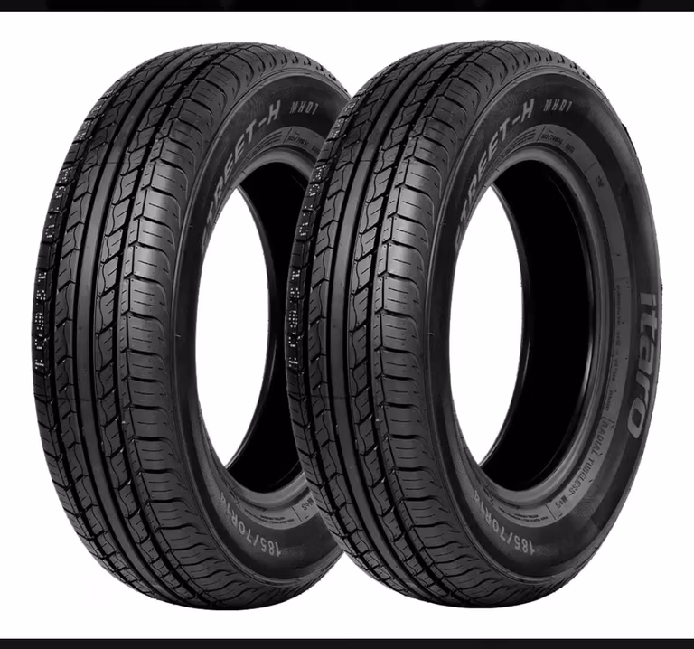 Mercado Libre: Par de llantas 185/65R14 itaro
