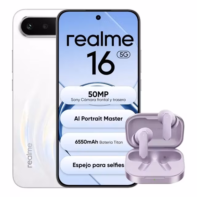 Mercado Libre: Realme 16 (Precio más bajo historico)