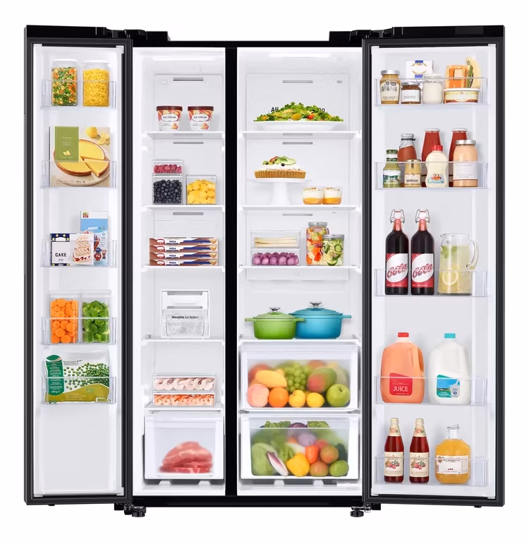 Mercado Libre: Refrigerador Inverter Side By Side 28 pies black matt