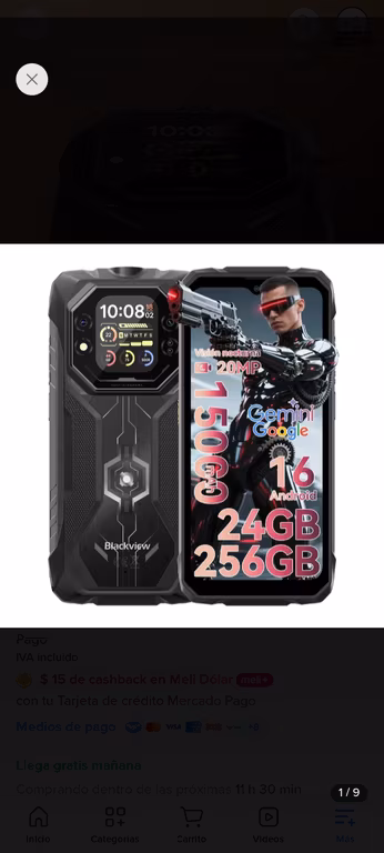 Mercado Libre: Teléfono blackview roca 1