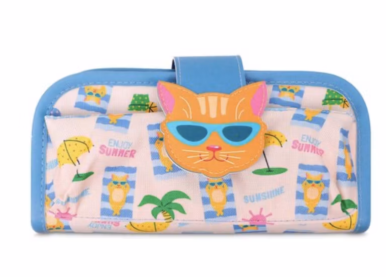 Office Depot: Lapicera Escolar Ticher Summer Pets Gatito Playero