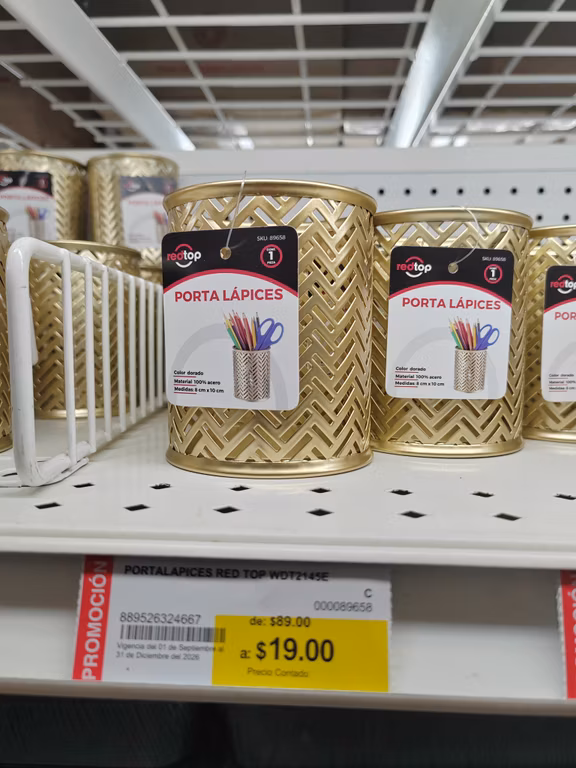 Office Depot: Portalapiceros Doradito