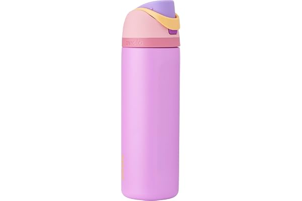 Owala FreeSip - Botella de agua de acero inoxidable con aislamiento y popote, de princesas Disney, para deportes y viajes, bo