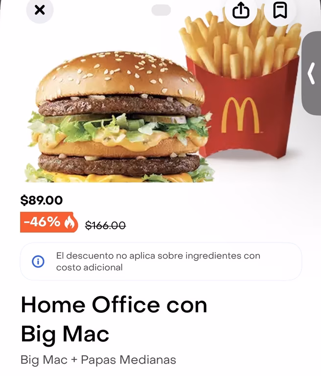 Rappi | Big Mac + Papas Medianas