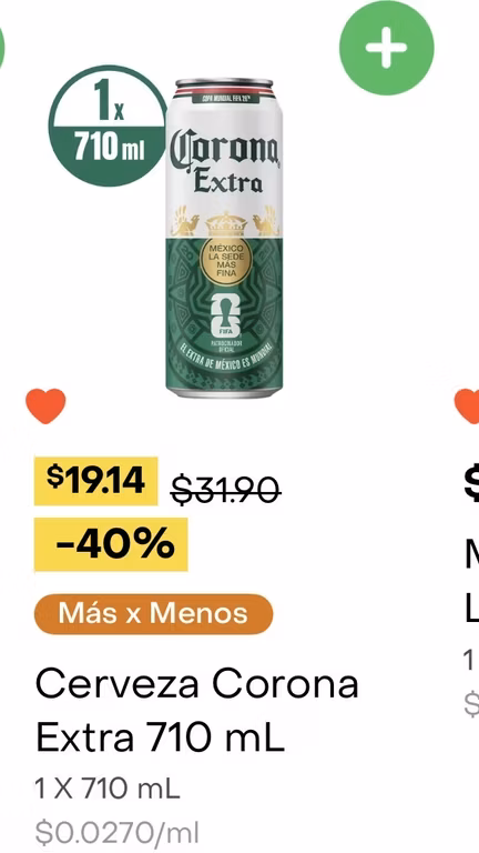 Rappi Turbo: Mofle / Misil / Latonsotote / Lataguama - Cerveza Corona 710 ml a $19
