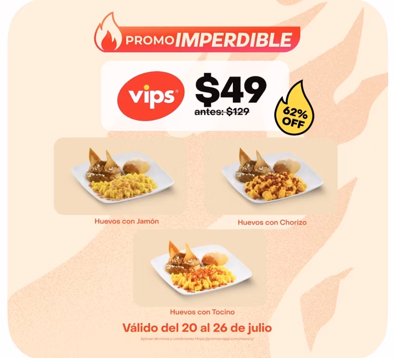 Rappi: Vips variedad de Huevos