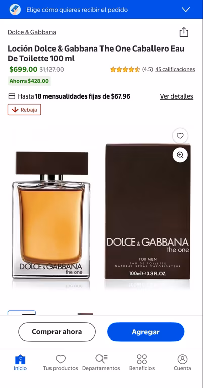Walmart: D&G The one EDT