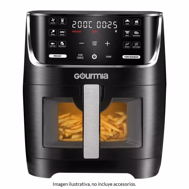 Walmart: Freidora de Aire Gourmia de 7.5 L / 8 Qt con 12 Preajustes de un Solo Toque