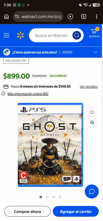 Walmart: Ghost of Yotei ps5