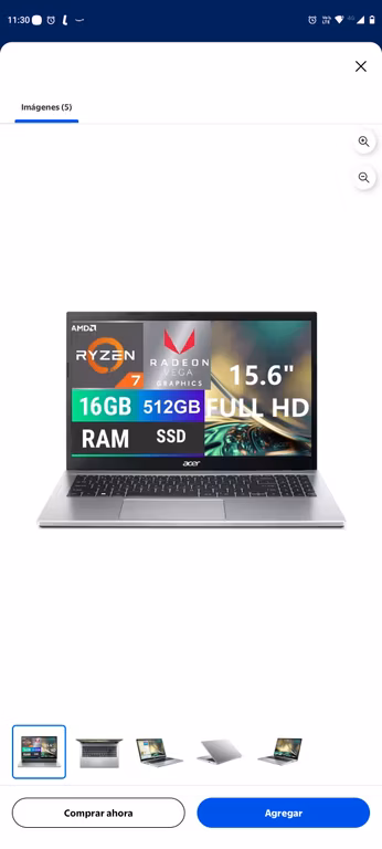Walmart: Laptop Acer Aspire 3 AMD Ryzen 7 16GB RAM 512GB SSD