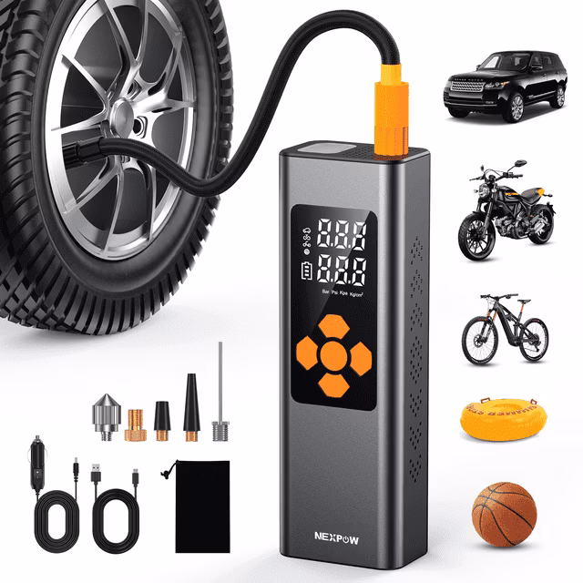 Walmart: NEXPOW Inflador de Neumáticos Inalámbrico 150 PSI 7500 mAh