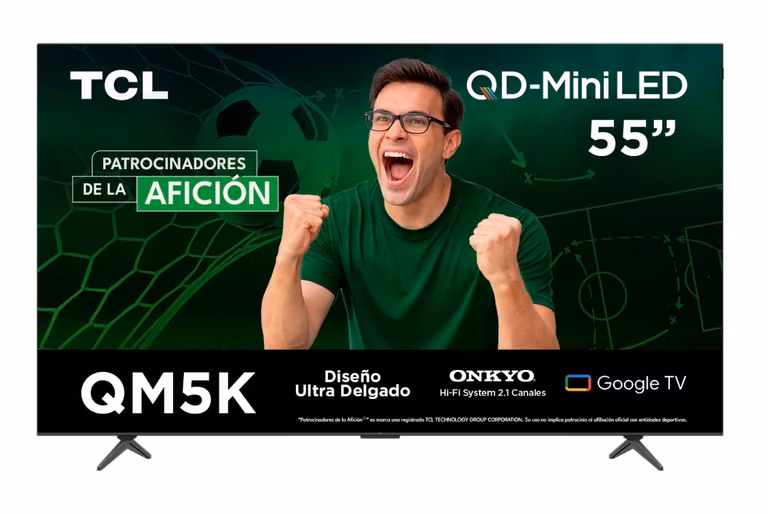 Walmart: Pantalla TCL 55 Pulgadas QD-Mini Led Smart Google TV 55QM5K