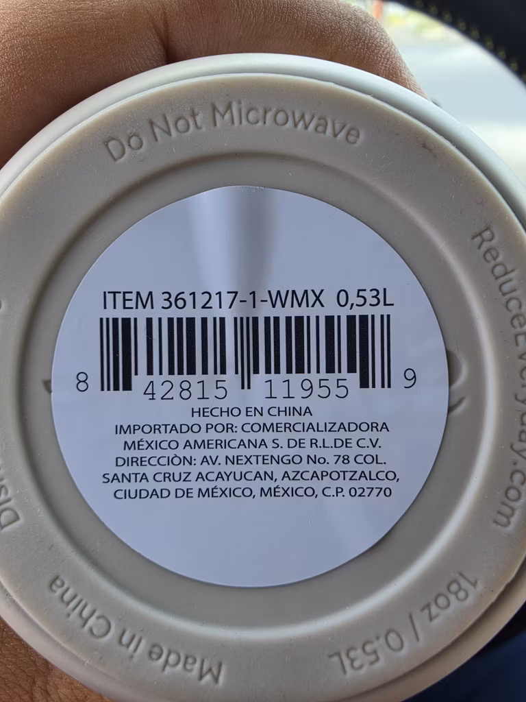 Walmart: productos Reduce al 50%, ejemplo de taza.