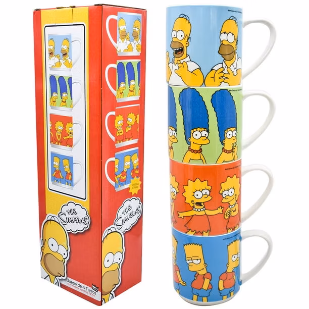 Walmart: 4 Tazas de los Simpson